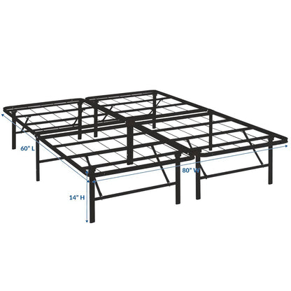 Modway Outlet Horizon Stainless Steel Queen Bed Frame by Modway  Bedroom Furniture Brown - MOD-5429-BRN