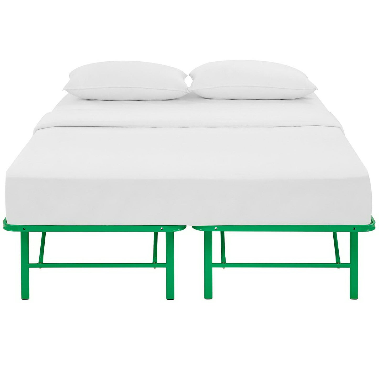 Modway Outlet Horizon Stainless Steel Queen Bed Frame by Modway  Bedroom Furniture Green - MOD-5429-GRN
