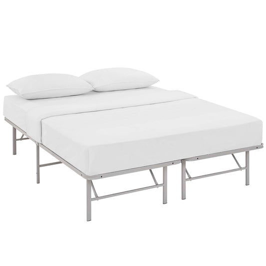 Modway Outlet Horizon Stainless Steel Queen Bed Frame by Modway  Bedroom Furniture Gray - MOD-5429-GRY
