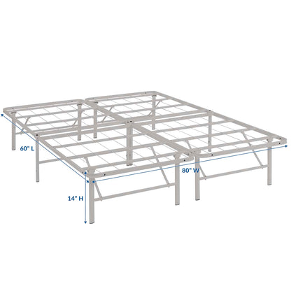 Modway Outlet Horizon Stainless Steel Queen Bed Frame by Modway  Bedroom Furniture Gray - MOD-5429-GRY