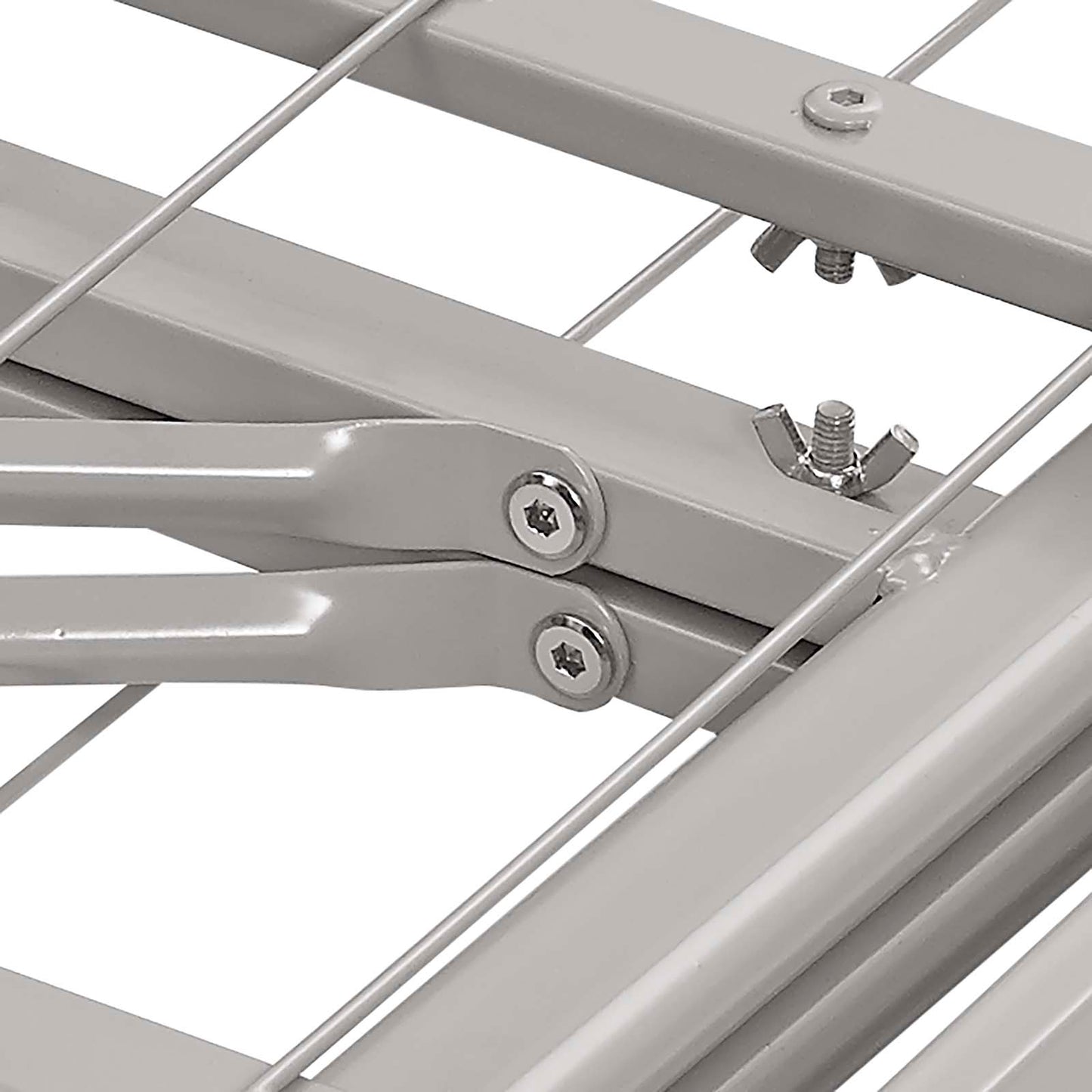 Modway Outlet Horizon Stainless Steel Queen Bed Frame by Modway  Bedroom Furniture Gray - MOD-5429-GRY