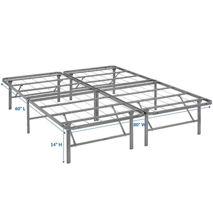 Modway Outlet Horizon Stainless Steel Queen Bed Frame by Modway  Bedroom Furniture Silver - MOD-5429-SLV