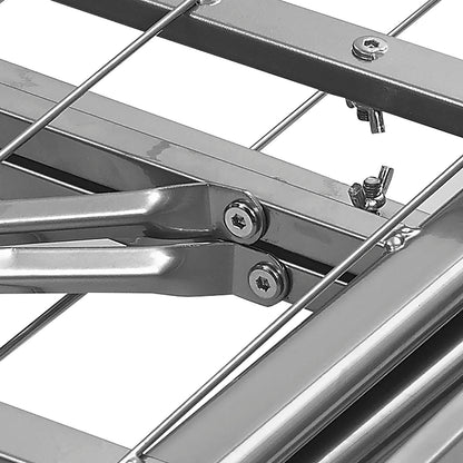 Modway Outlet Horizon Stainless Steel Queen Bed Frame by Modway  Bedroom Furniture Silver - MOD-5429-SLV