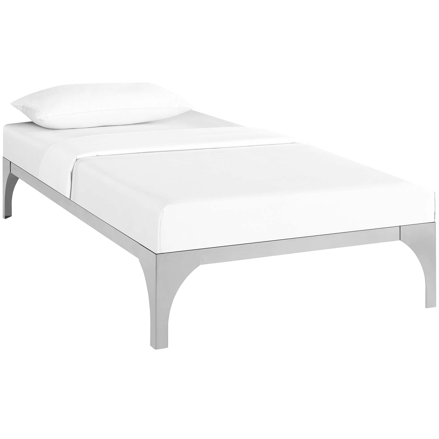 Modway Outlet Ollie Twin Bed Frame by Modway  Bedroom Furniture Silver - MOD-5430-SLV
