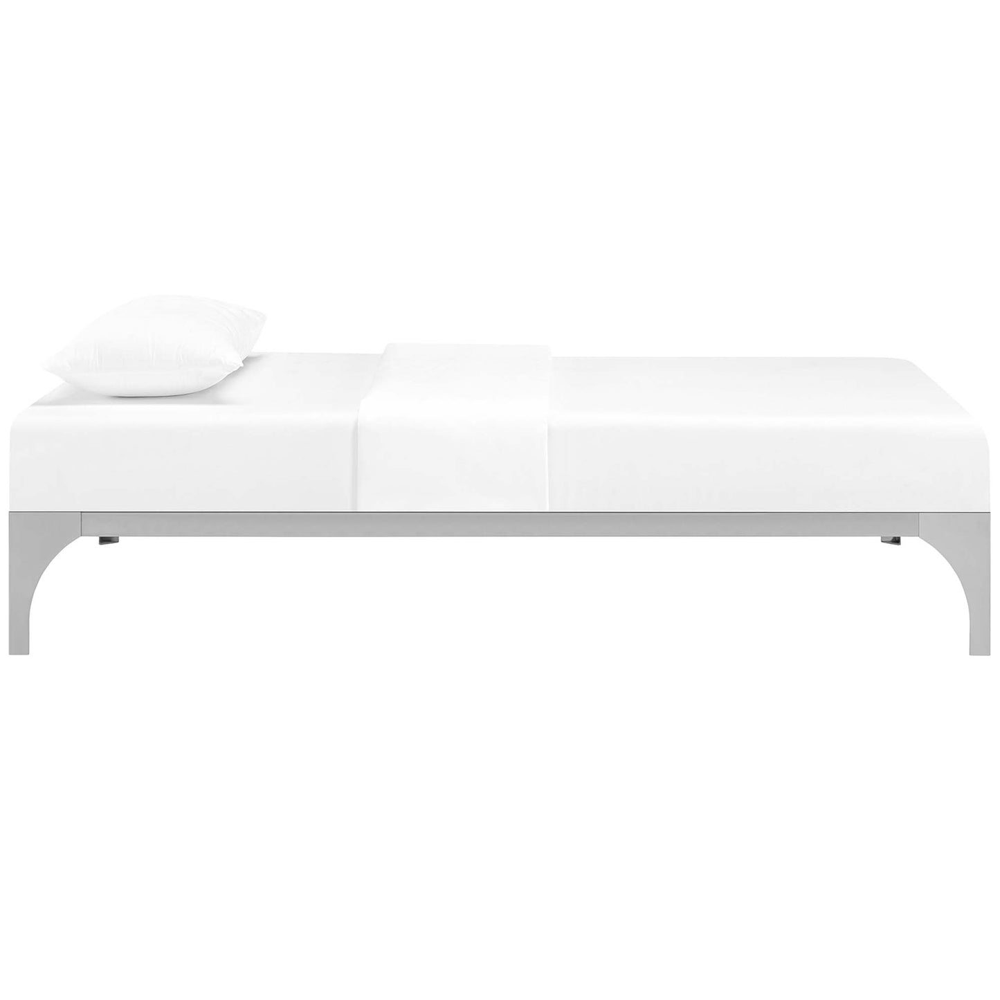 Modway Outlet Ollie Twin Bed Frame by Modway  Bedroom Furniture Silver - MOD-5430-SLV