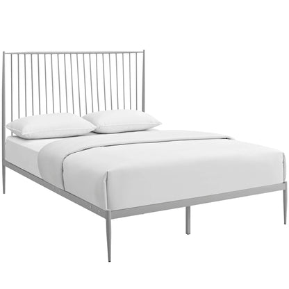 Modway Outlet Annika Queen Platform Bed by Modway  Bedroom Furniture Gray - MOD-5478-GRY