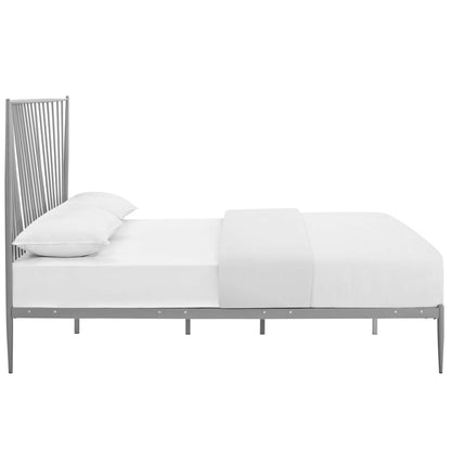 Modway Outlet Annika Queen Platform Bed by Modway  Bedroom Furniture Gray - MOD-5478-GRY