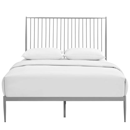 Modway Outlet Annika Queen Platform Bed by Modway  Bedroom Furniture Gray - MOD-5478-GRY