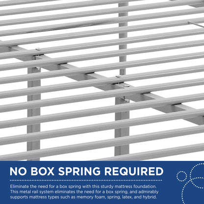 Modway Outlet Annika Queen Platform Bed by Modway  Bedroom Furniture Gray - MOD-5478-GRY