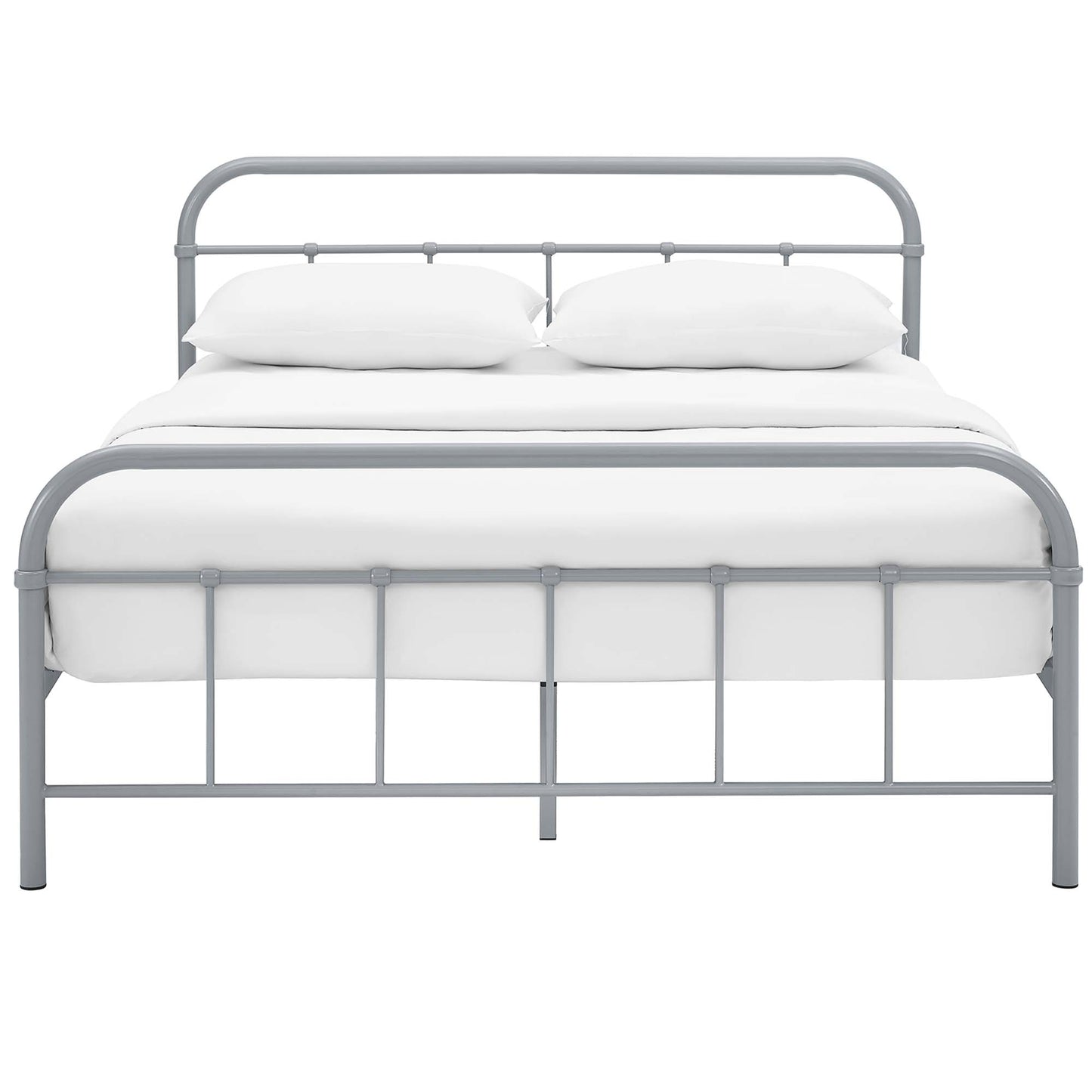 Modway Outlet Maisie Stainless Steel Queen Bed Frame by Modway  Bedroom Furniture Gray - MOD-5533-GRY-SET
