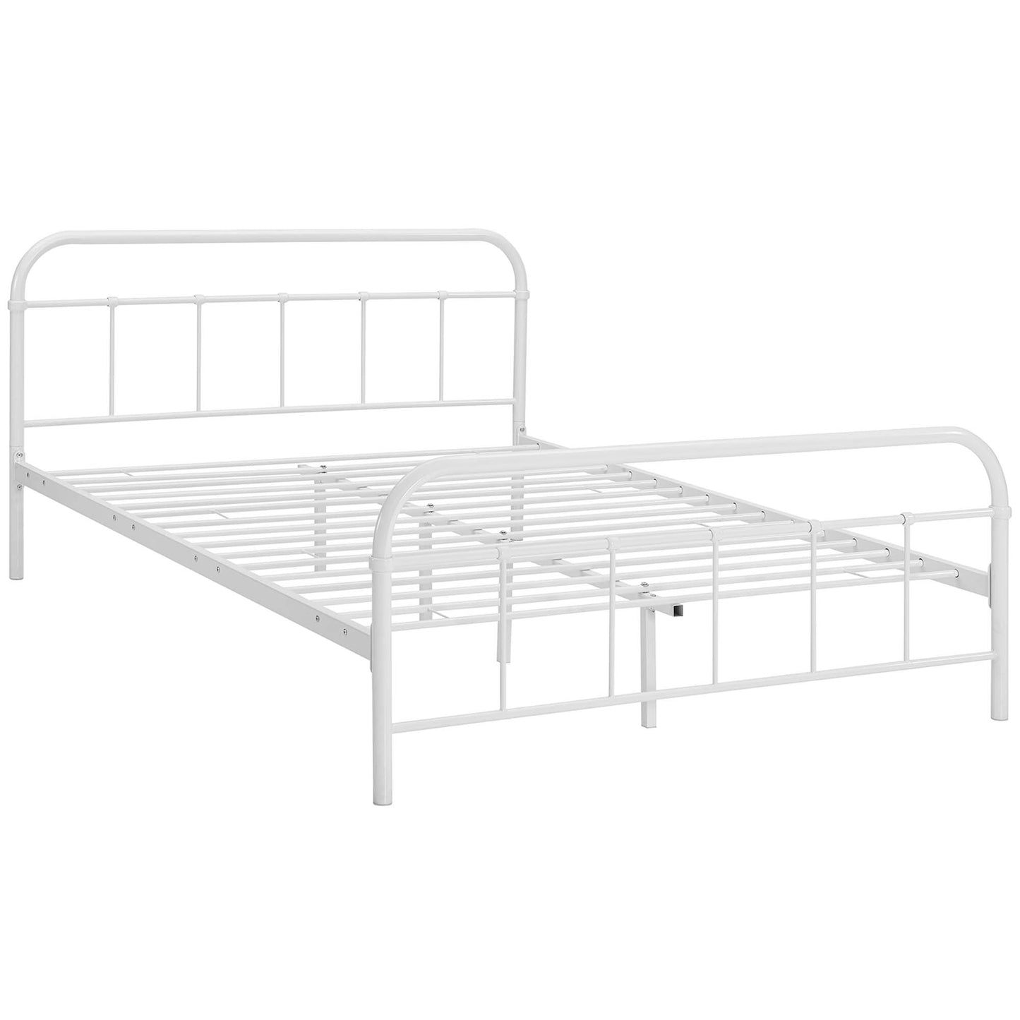 Modway Outlet Maisie Stainless Steel Queen Bed Frame by Modway  Bedroom Furniture White - MOD-5533-WHI-SET