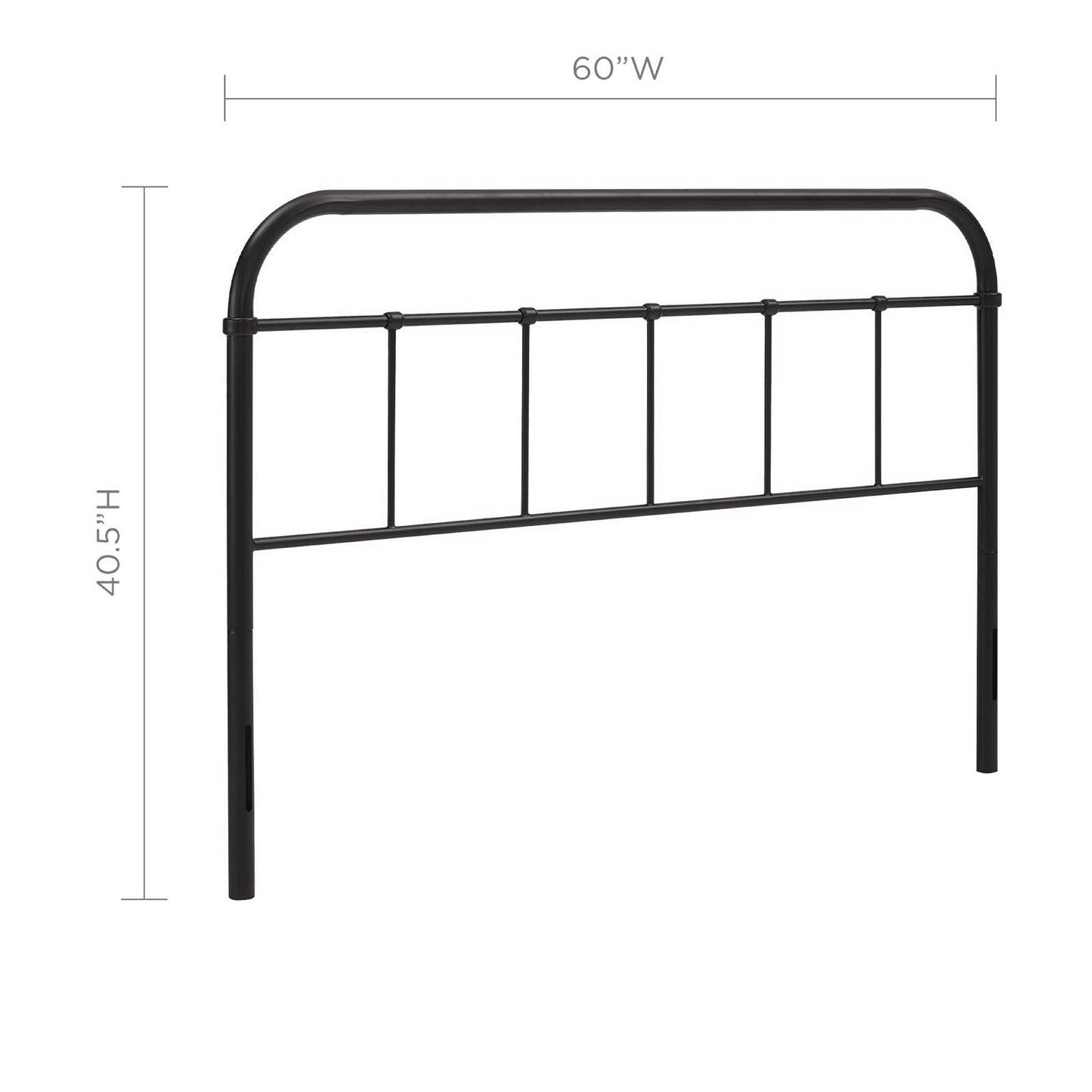 Modway Outlet Serena Queen Steel Headboard by Modway  Bedroom Furniture Brown - MOD-5536-BRN