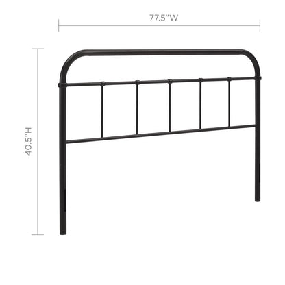 Modway - Serena King Steel Headboard by Modway  Bedroom Headboards Brown - MOD-5537-BRN
