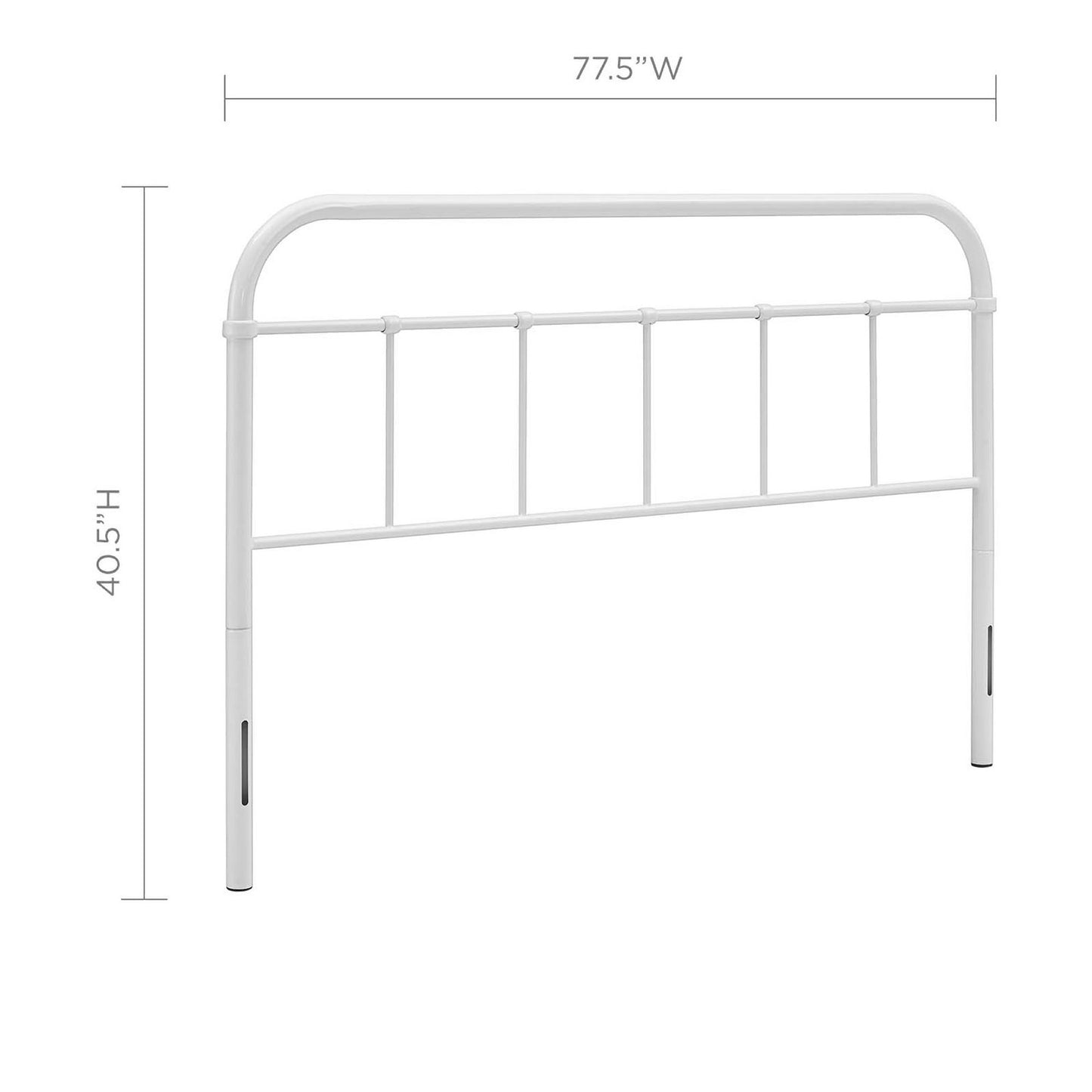 Modway Outlet Serena King Steel Headboard by Modway  Bedroom Furniture White - MOD-5537-WHI
