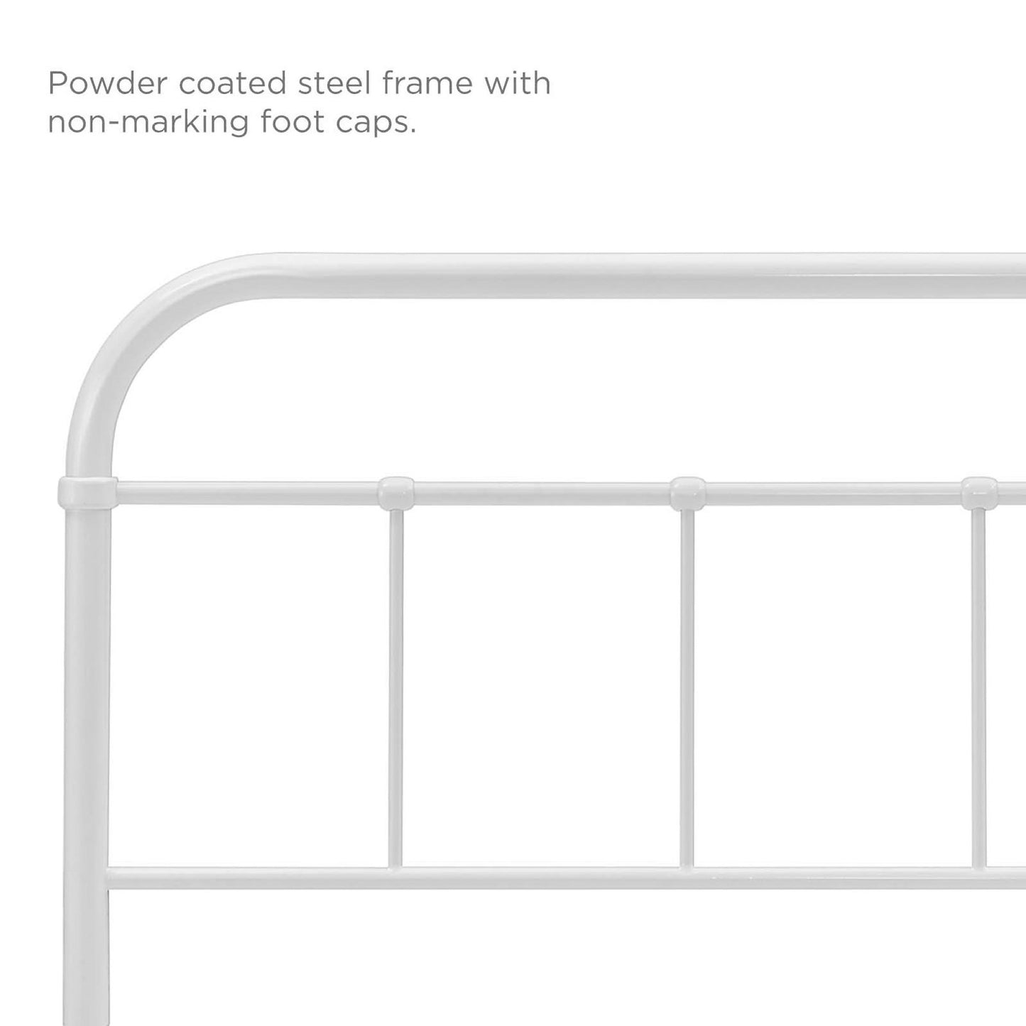 Modway Outlet Serena King Steel Headboard by Modway  Bedroom Furniture White - MOD-5537-WHI