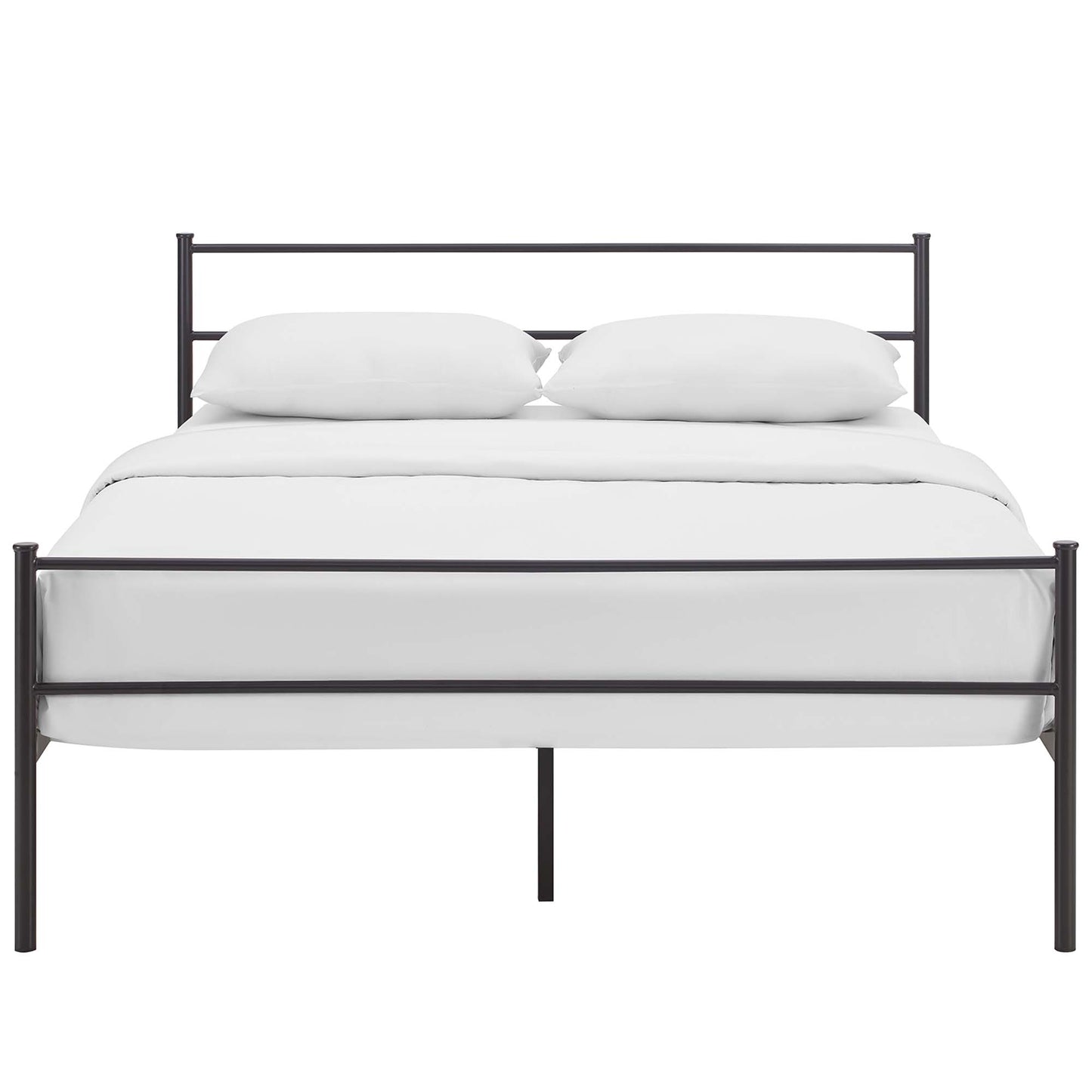 Modway Outlet Alina Platform Queen Bed Frame by Modway  Bedroom Furniture Brown - MOD-5553-BRN-SET