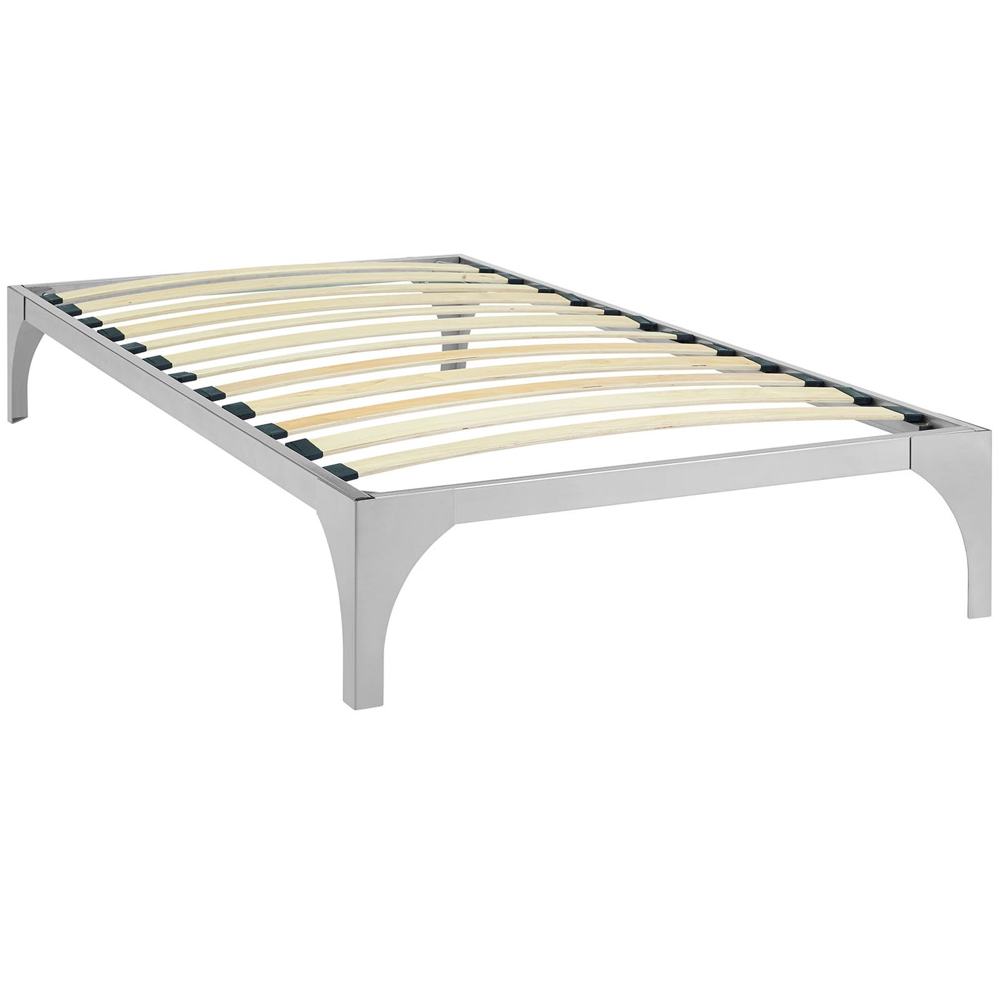 Modway Outlet Ollie Twin Bed Frame by Modway  Bedroom Furniture Silver - MOD-5747-SLV