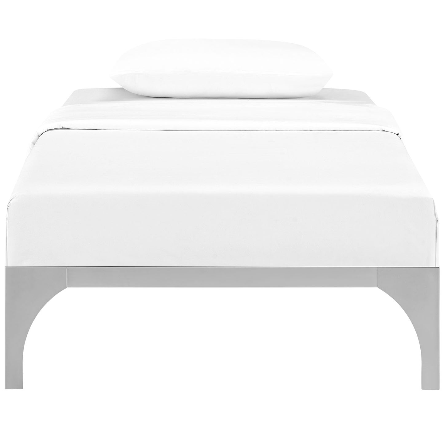 Modway Outlet Ollie Twin Bed Frame by Modway  Bedroom Furniture Silver - MOD-5747-SLV