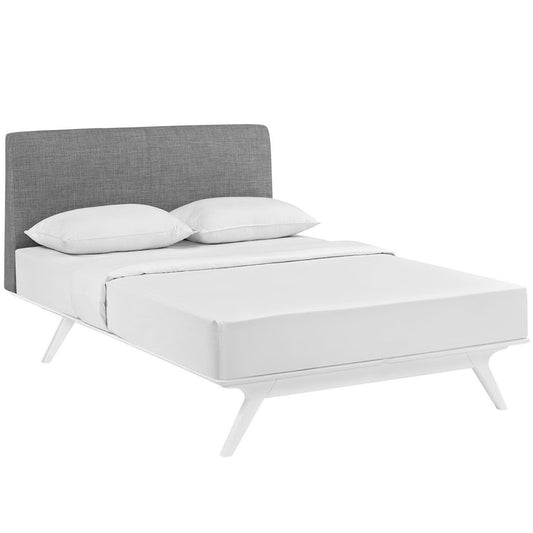 Modway Outlet Tracy Full Bed by Modway  Bedroom Furniture White Gray - MOD-5765-WHI-GRY