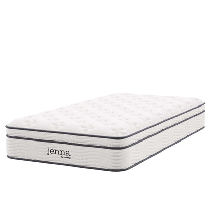 Modway - Jenna 10" Innerspring and Foam Twin Mattress by Modway  Mattresses Twin White - MOD-5768-WHI