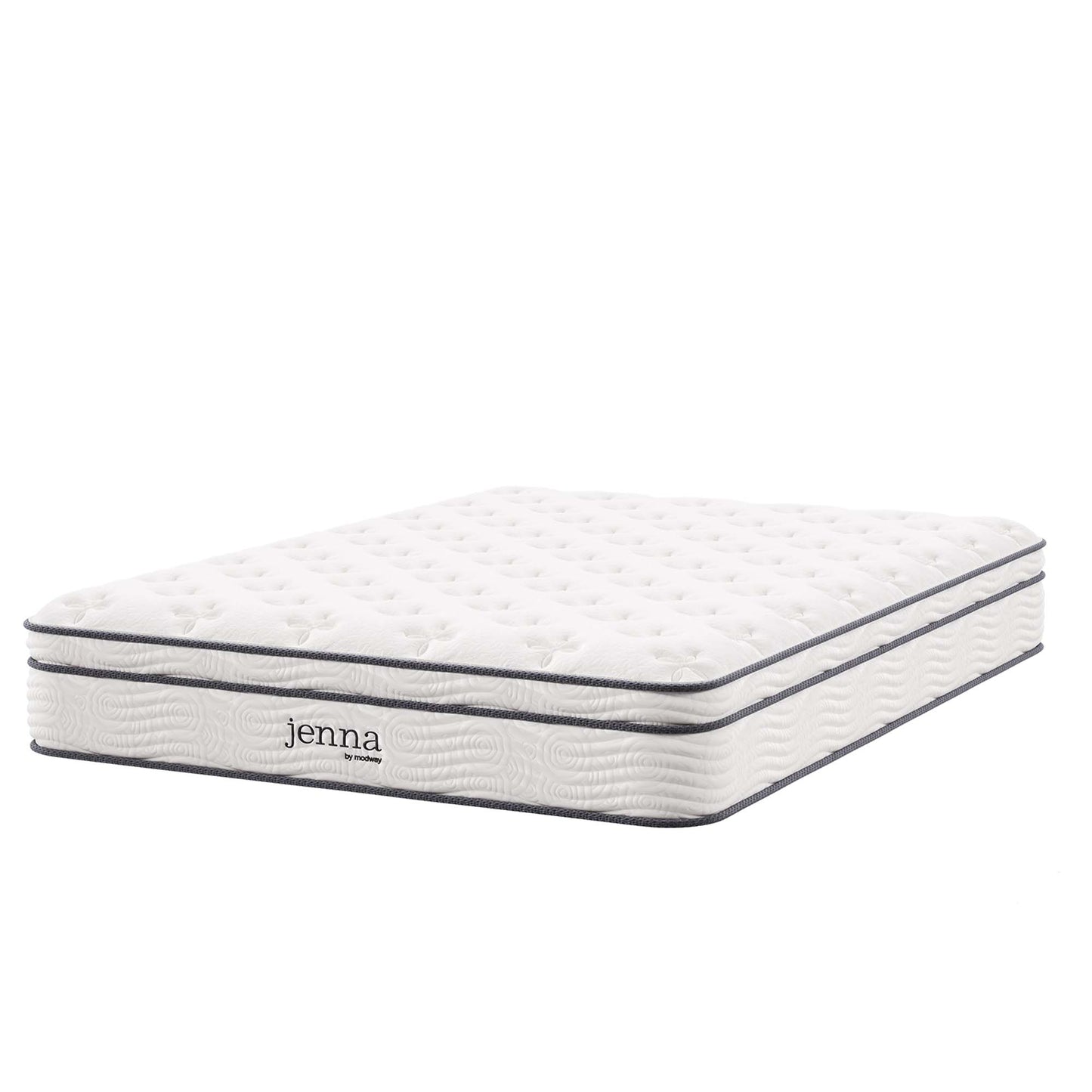 Modway - Jenna 10" Innerspring and Foam Full Mattress by Modway  Mattresses Twin White - MOD-5769-WHI