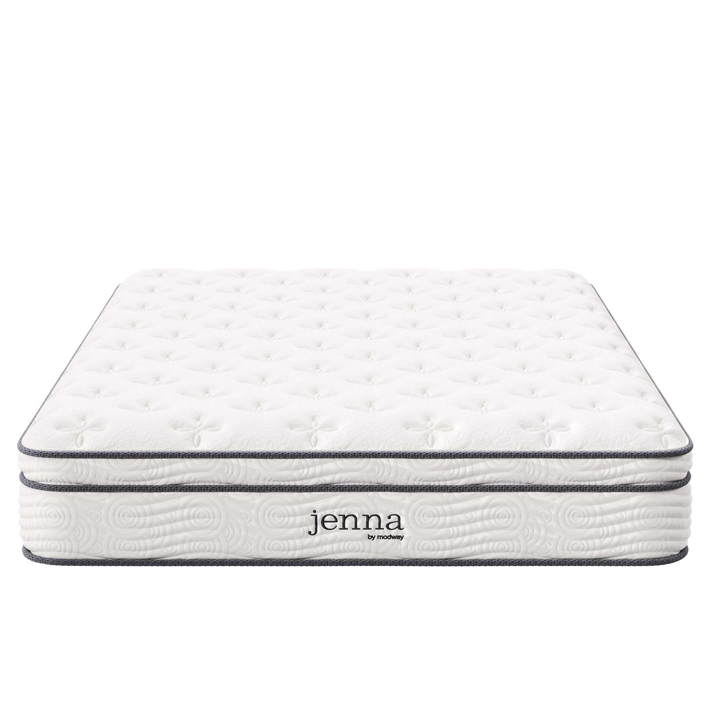 Modway - Jenna 10" Innerspring and Foam Full Mattress by Modway  Mattresses Twin White - MOD-5769-WHI