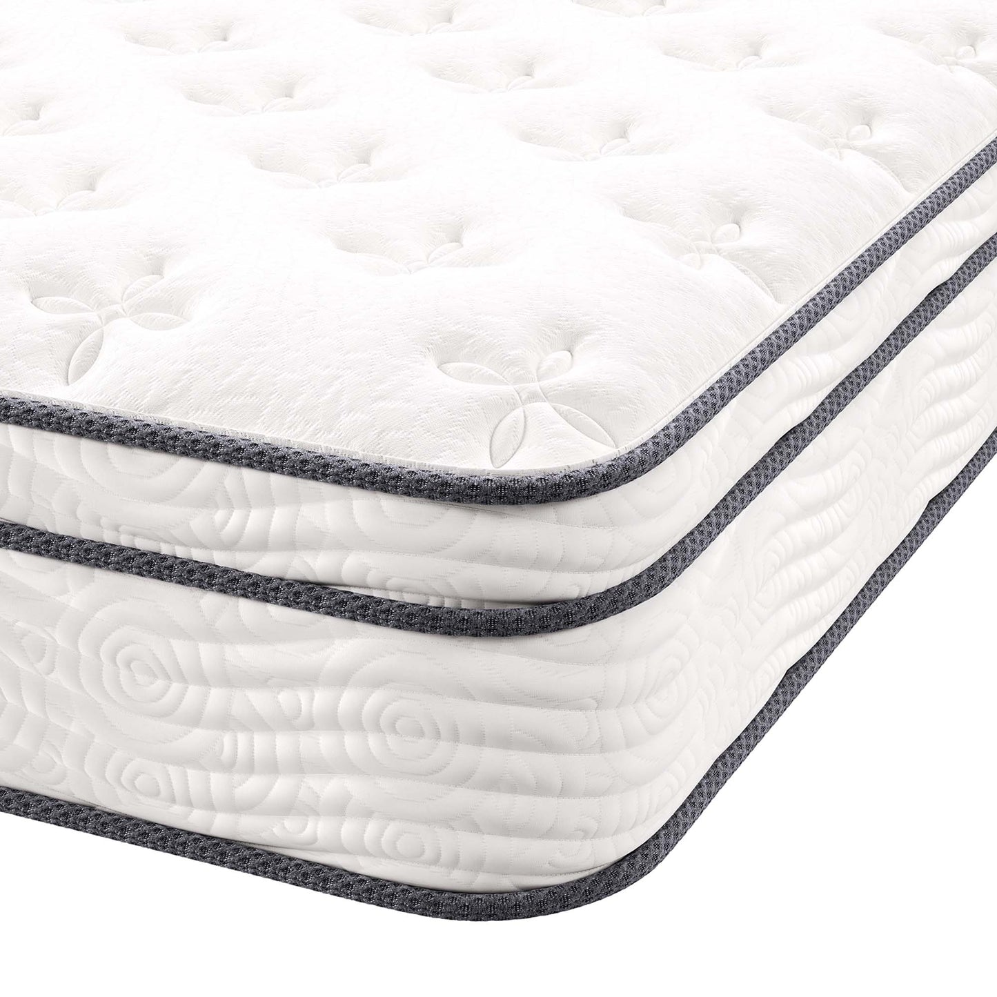 Modway - Jenna 10" Innerspring and Foam Full Mattress by Modway  Mattresses Twin White - MOD-5769-WHI