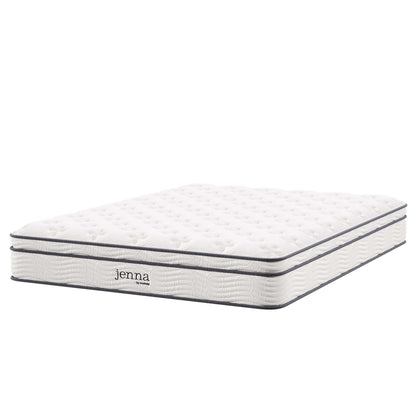 Modway - Jenna 10" Innerspring and Foam Queen Mattress by Modway  Mattresses Twin White - MOD-5770-WHI