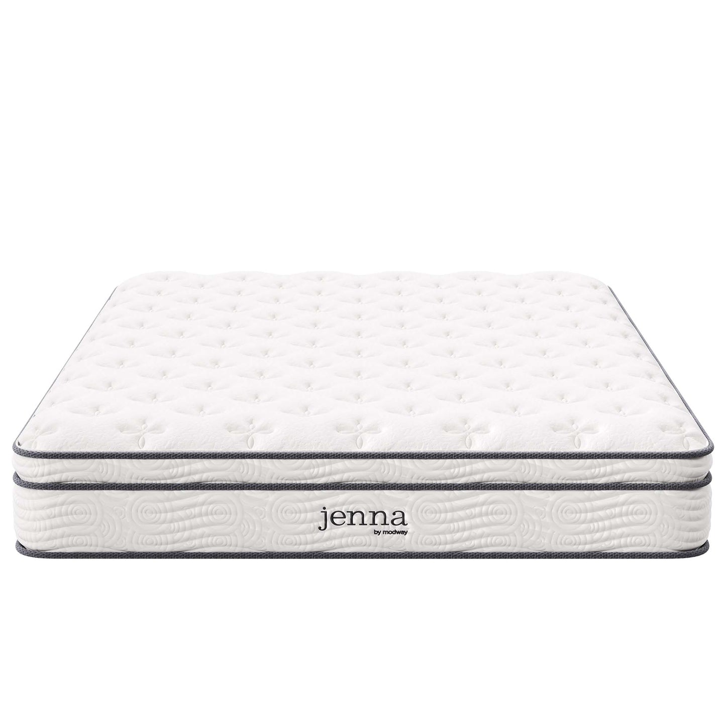 Modway - Jenna 10" Innerspring and Foam Queen Mattress by Modway  Mattresses Twin White - MOD-5770-WHI