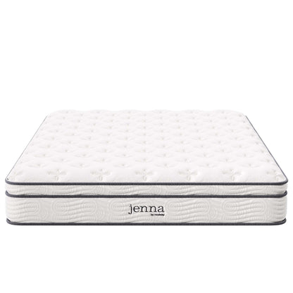 Modway - Jenna 10" Innerspring and Foam Queen Mattress by Modway  Mattresses Twin White - MOD-5770-WHI