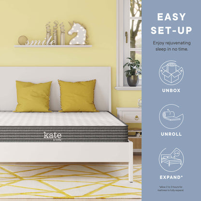 Modway - Kate 6" Full Mattress by Modway  Mattresses Twin White - MOD-5773-WHI