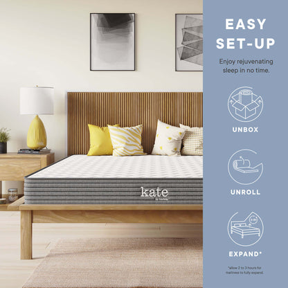 Modway - Kate 6" Queen Mattress by Modway  Mattresses Twin White - MOD-5774-WHI