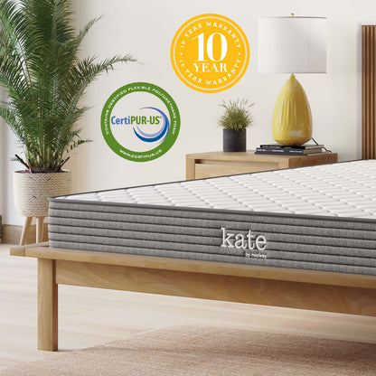 Modway - Kate 6" King Mattress by Modway  Mattresses Twin White - MOD-5775-WHI