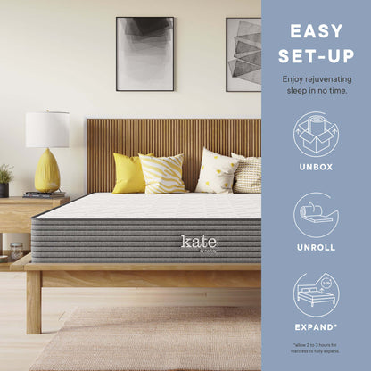 Modway - Kate 8" Queen Mattress by Modway  Mattresses Twin White - MOD-5778-WHI