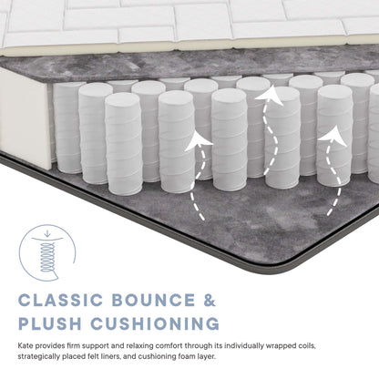 Modway - Kate 8" Queen Mattress by Modway  Mattresses Twin White - MOD-5778-WHI