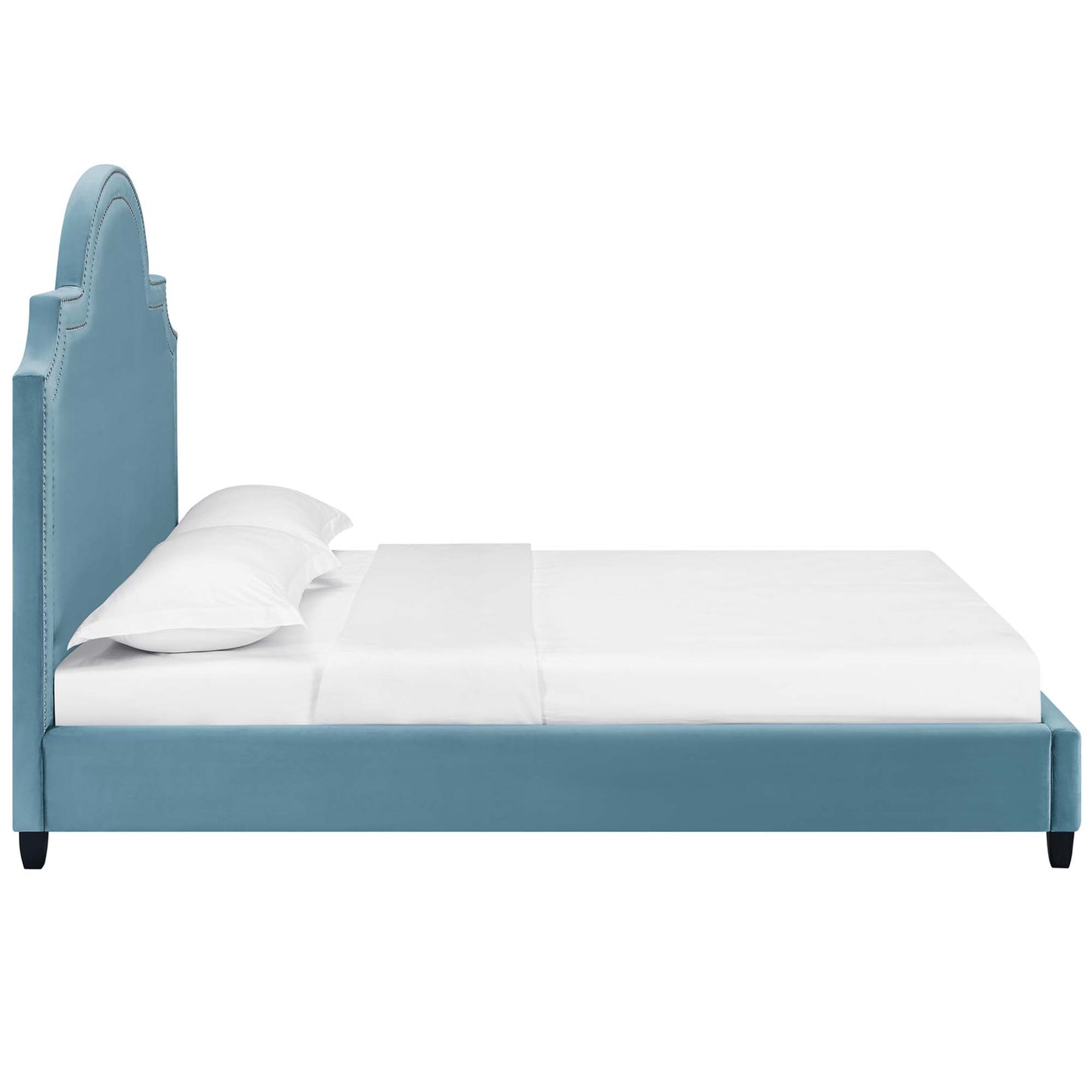 Modway Outlet Primrose Performance Velvet Queen Platform Bed by Modway  Bedroom Furniture Sea Blue - MOD-5812-SEA