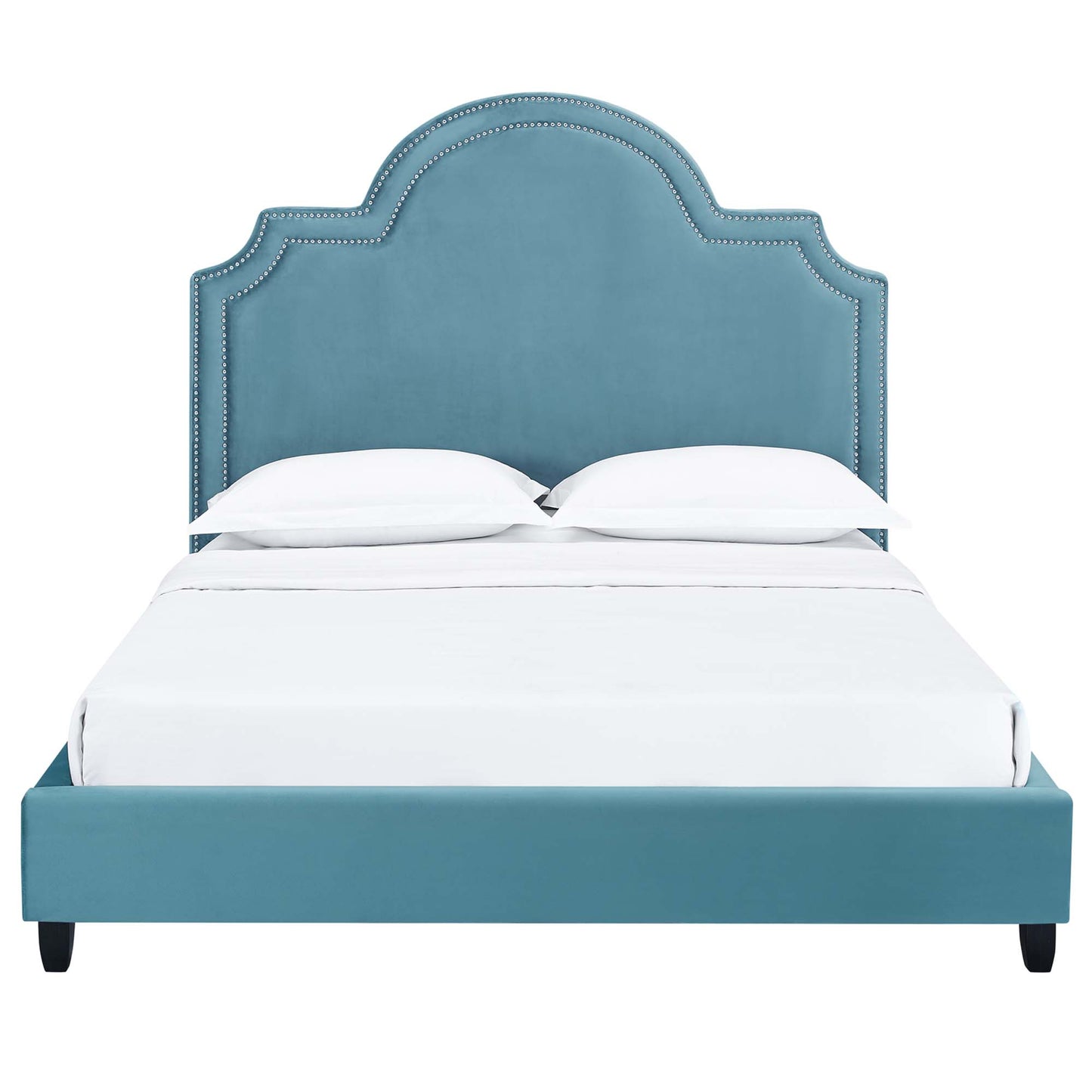 Modway Outlet Primrose Performance Velvet Queen Platform Bed by Modway  Bedroom Furniture Sea Blue - MOD-5812-SEA