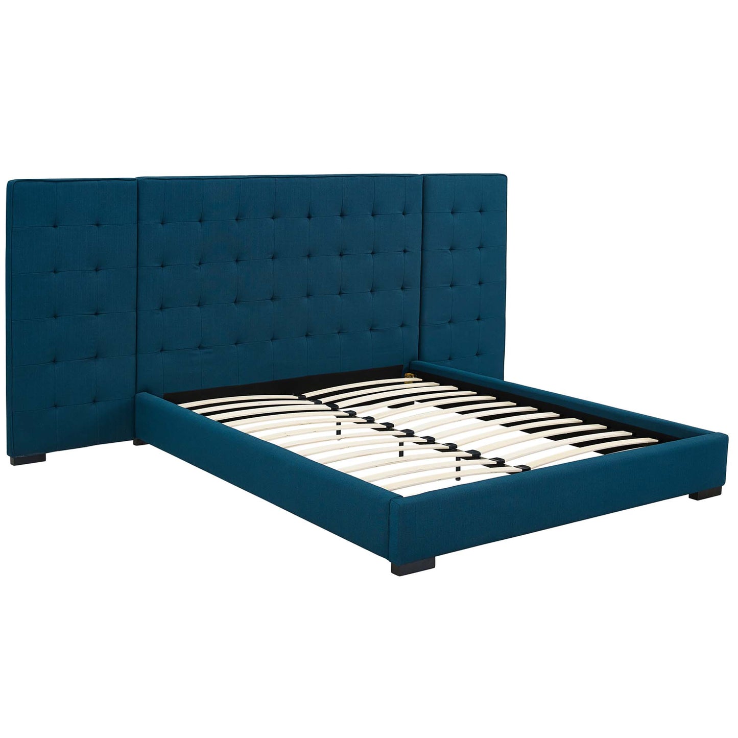 Modway Outlet Sierra Upholstered Fabric Queen Platform Bed by Modway  Bedroom Furniture Azure - MOD-5818-AZU