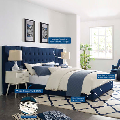 Modway Outlet Sierra Upholstered Fabric Queen Platform Bed by Modway  Bedroom Furniture Azure - MOD-5818-AZU