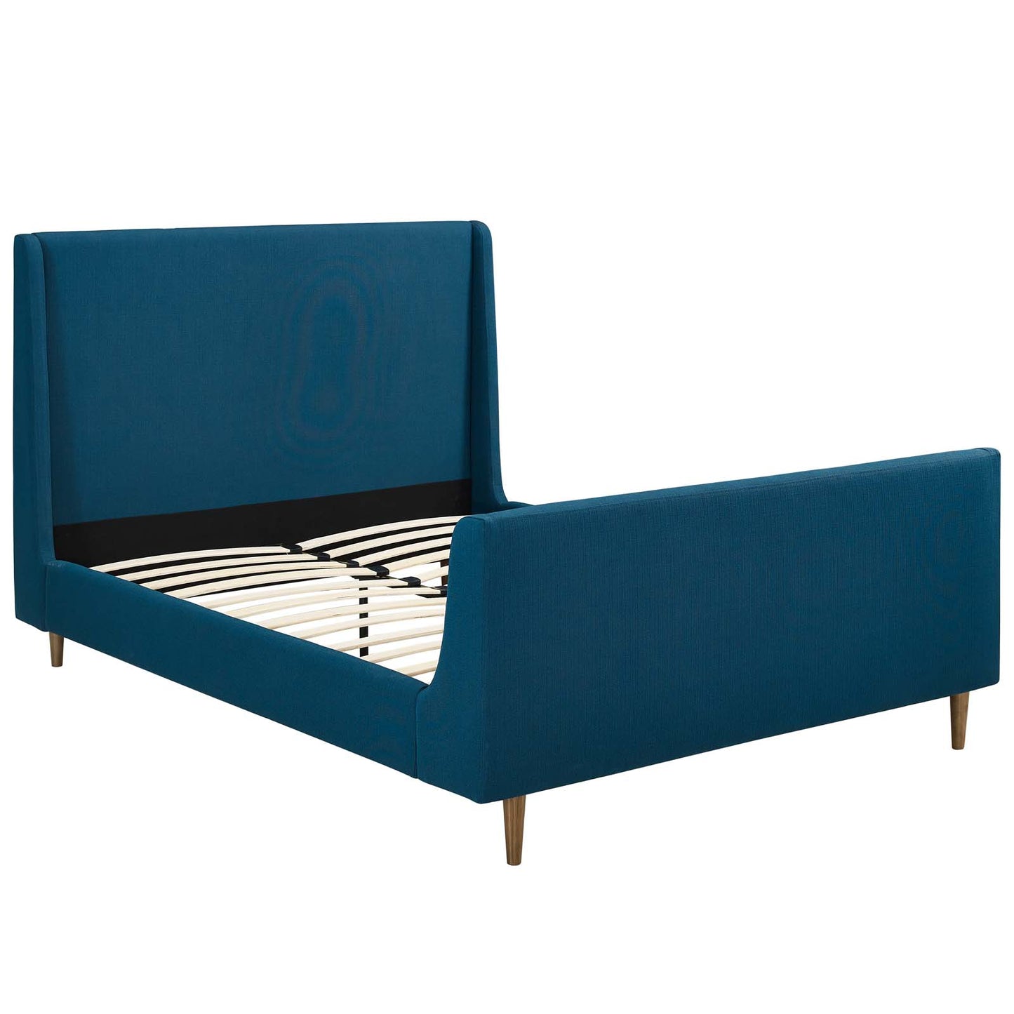 Modway Outlet Aubree Upholstered Fabric Queen Sleigh Platform Bed by Modway  Bedroom Furniture Azure - MOD-5824-AZU