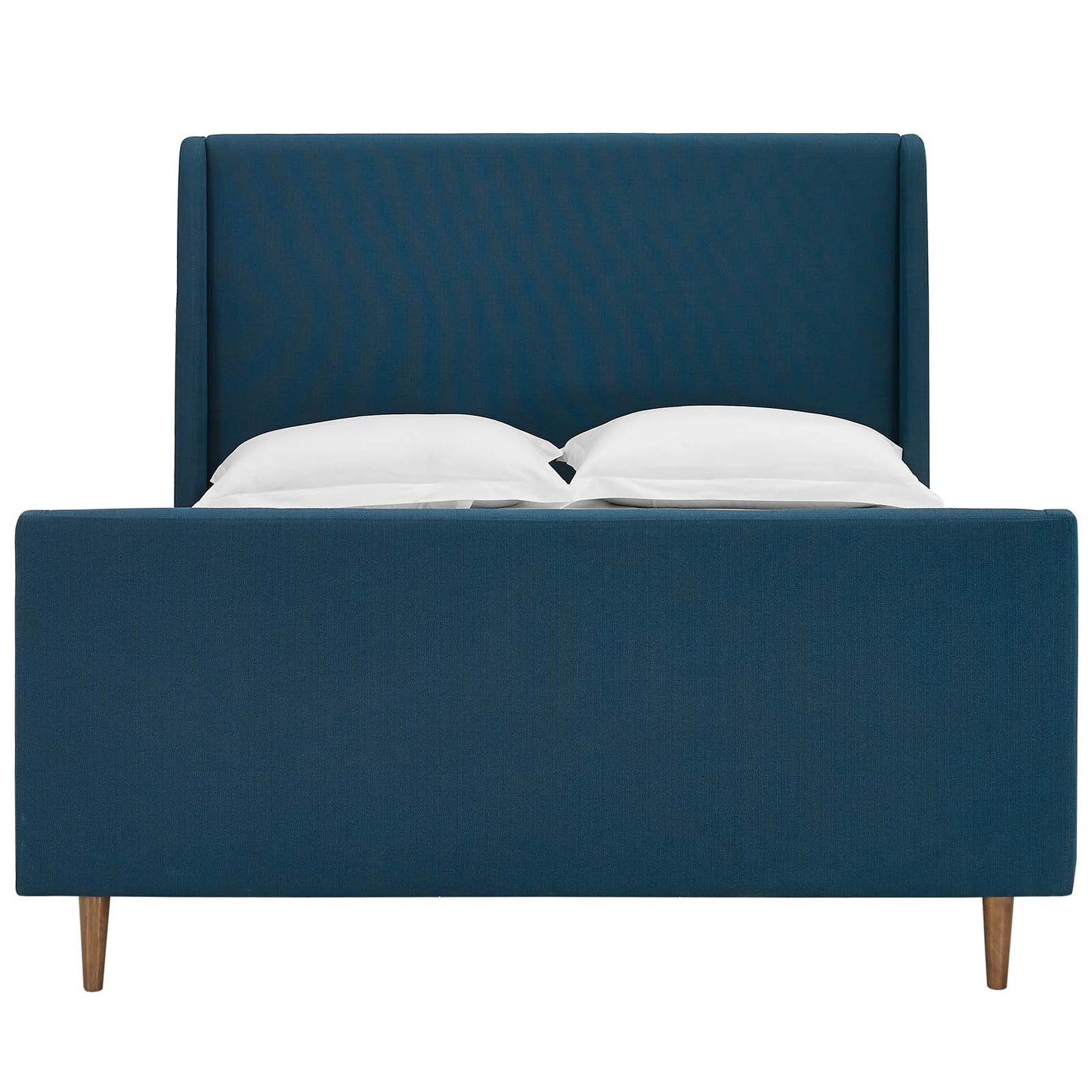 Modway Outlet Aubree Upholstered Fabric Queen Sleigh Platform Bed by Modway  Bedroom Furniture Azure - MOD-5824-AZU