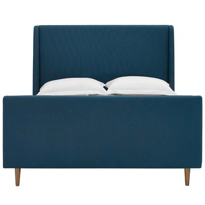Modway Outlet Aubree Upholstered Fabric Queen Sleigh Platform Bed by Modway  Bedroom Furniture Azure - MOD-5824-AZU