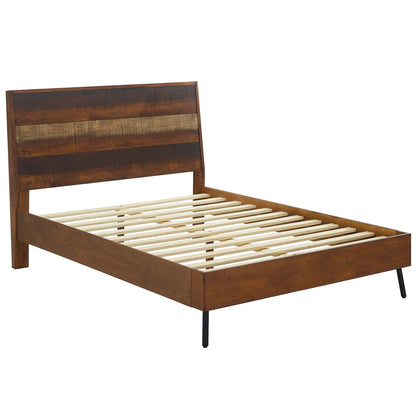 Modway Outlet Arwen Queen Rustic Wood Bed by Modway  Bedroom Furniture Walnut - MOD-5831-WAL