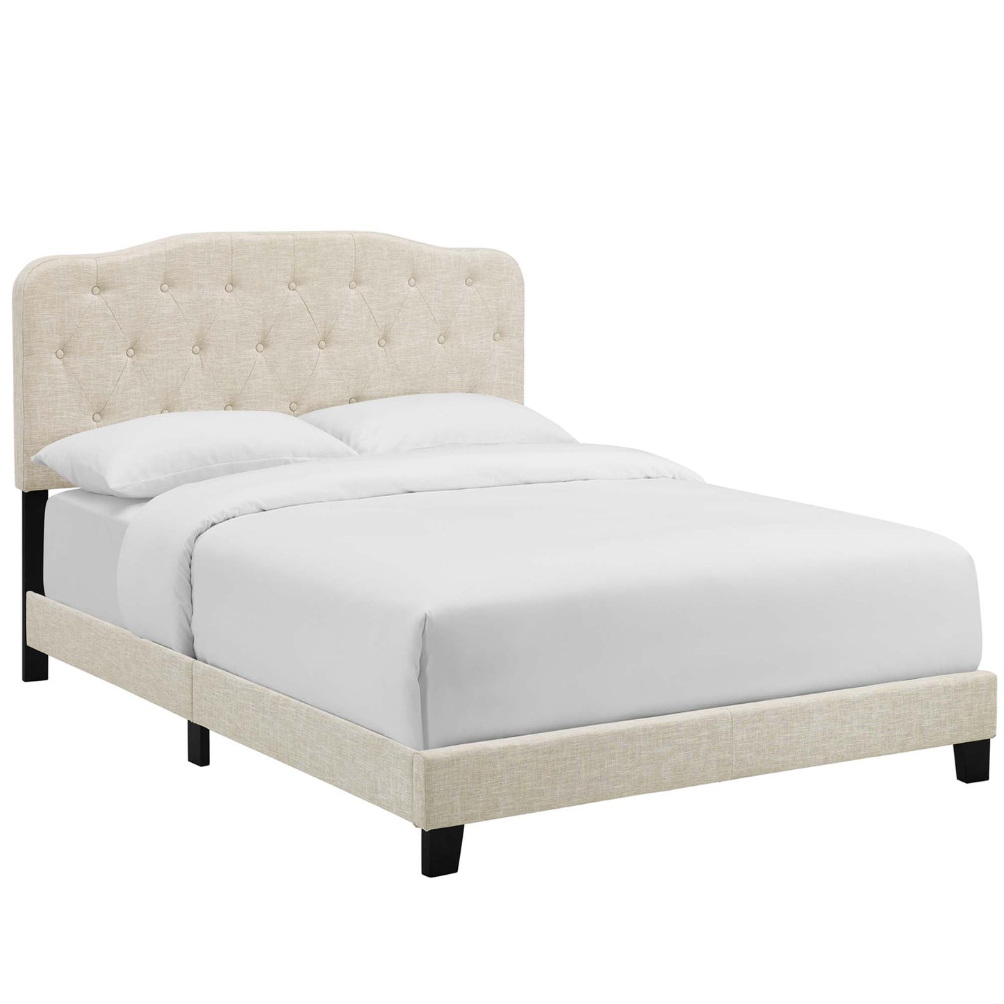 Modway Outlet Amelia Upholstered Fabric Full Bed by Modway  Bedroom Furniture Beige - MOD-5839-BEI