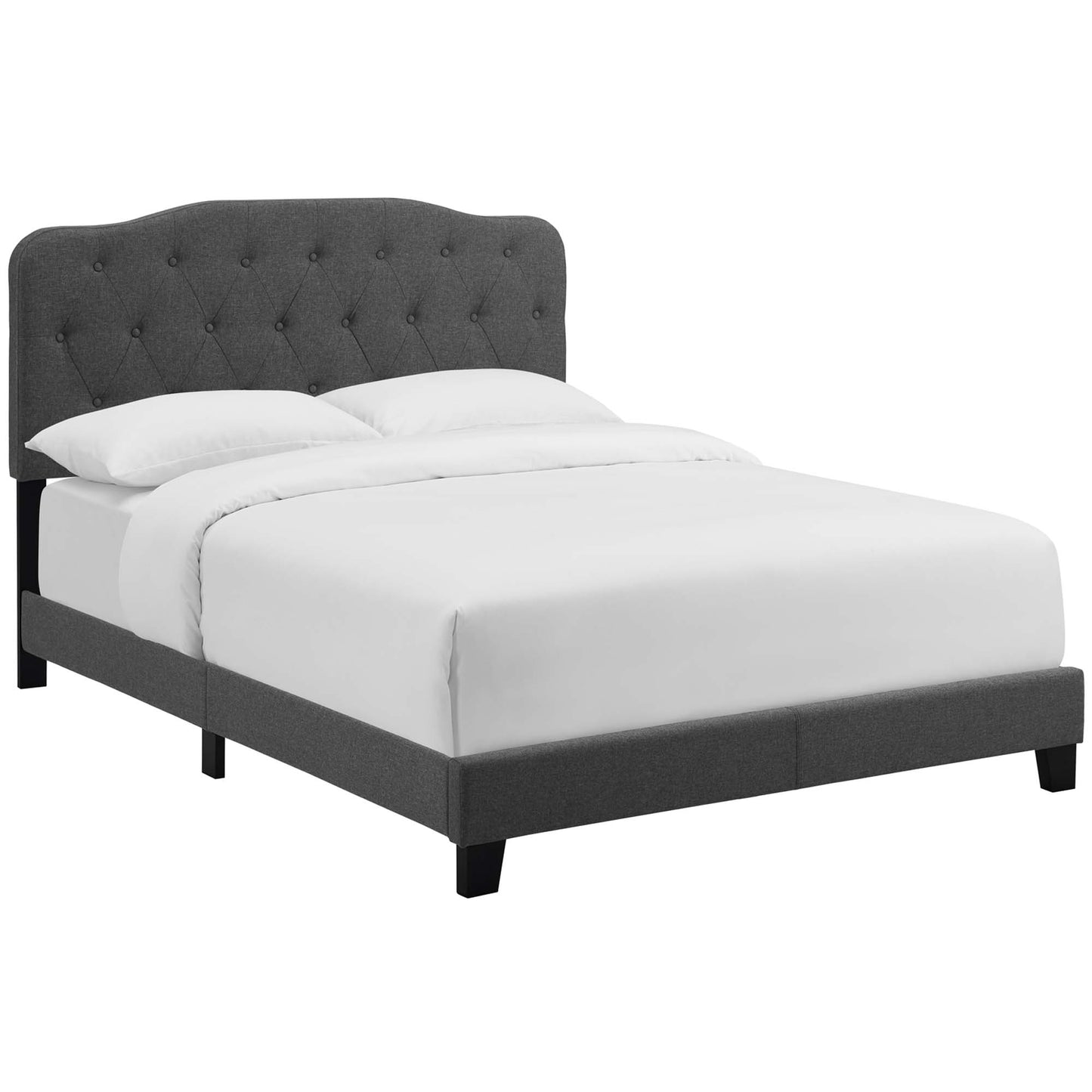 Modway Outlet Amelia Upholstered Fabric Full Bed by Modway  Bedroom Furniture Gray - MOD-5839-GRY