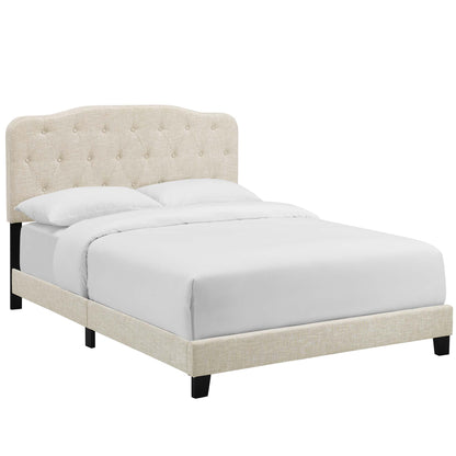 Modway Outlet Amelia Upholstered Fabric King Bed by Modway  Bedroom Furniture Beige - MOD-5841-BEI
