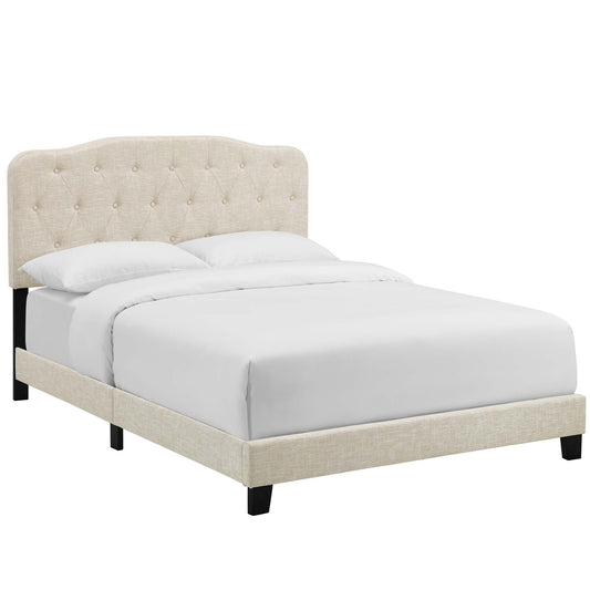 Modway Outlet Amelia Upholstered Fabric King Bed by Modway  Bedroom Furniture Beige - MOD-5841-BEI
