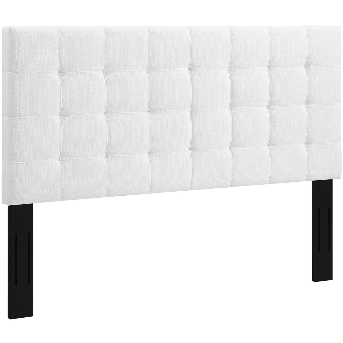 Modway Outlet Paisley Tufted Upholstered Linen Fabric Full / Queen Headboard by Modway  Bedroom Furniture White - MOD-5852-WHI