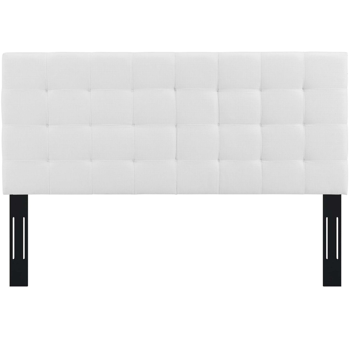 Modway Outlet Paisley Tufted Upholstered Linen Fabric Full / Queen Headboard by Modway  Bedroom Furniture White - MOD-5852-WHI