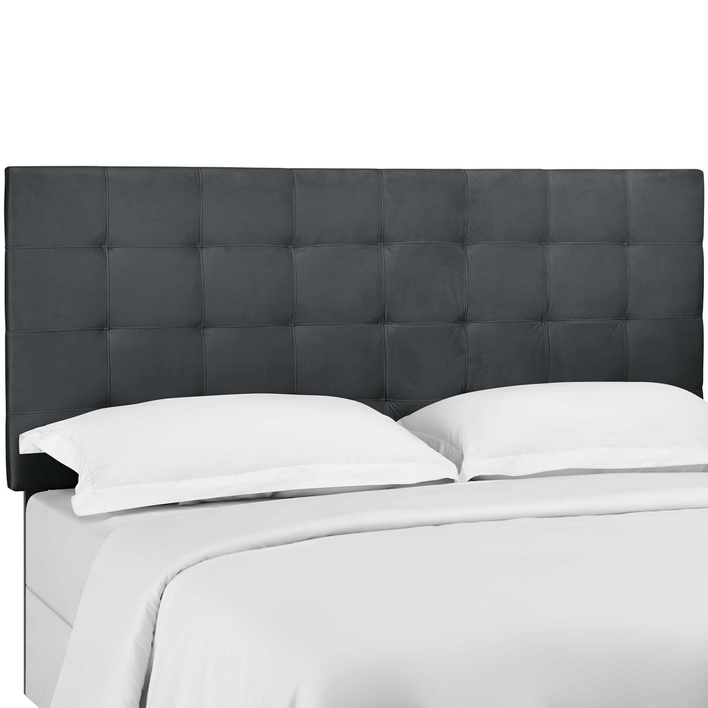 Modway Outlet Paisley Tufted Upholstered Performance Velvet Full / Queen Headboard by Modway  Bedroom Furniture Gray - MOD-5853-GRY